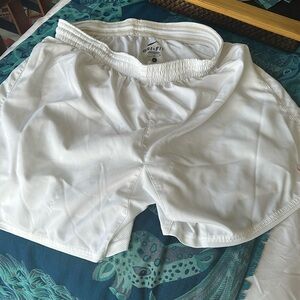 Nike mens L Dri-fit White Athletic Performance Shorts